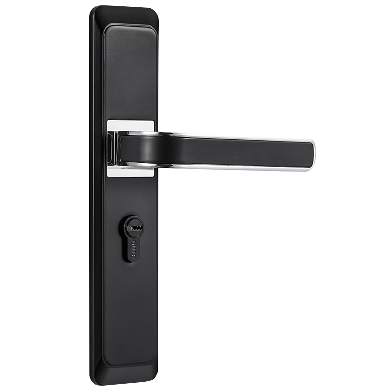 固特门锁室内卧室静音新中式北欧黑色简约浴室门把手实木房门锁具三件套