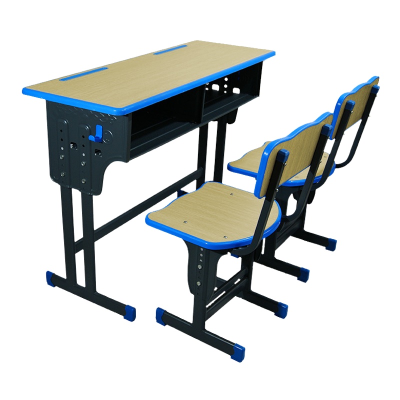 [红心家居]课桌椅加固双人学习桌椅培训桌椅可升降简约学习书桌
