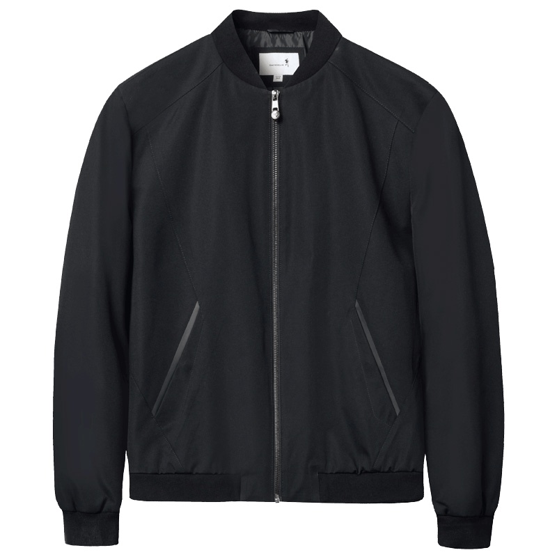 特卖清仓/与狼共舞男装秋季纯色修身时尚外套棒球领夹克男DZ