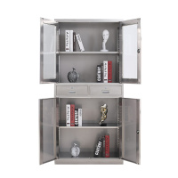 东港家具 不锈钢中二斗文件柜,矮柜,储物柜,更衣柜,员工柜,水杯柜,多门柜,鞋柜,碗柜,带锁柜子可定制