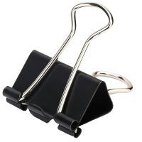 *得力8563-3#黑色长尾票夹32mm(筒装)(黑)(24只/筒)长尾夹(单位:件)