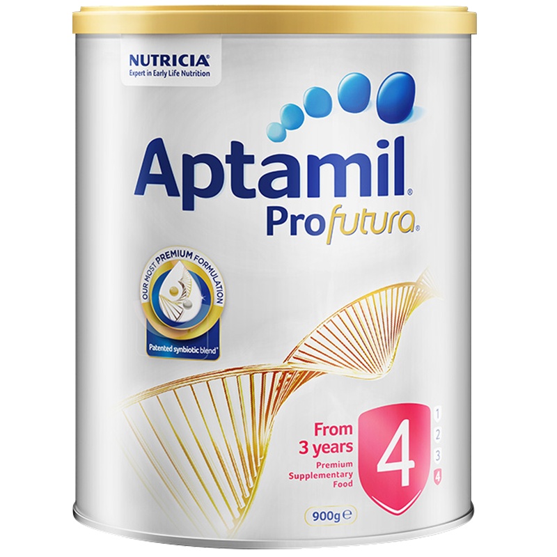 新版澳洲白金版爱他美Aptamil儿童配方奶粉4段 900克/罐 三周岁及以上 1罐装