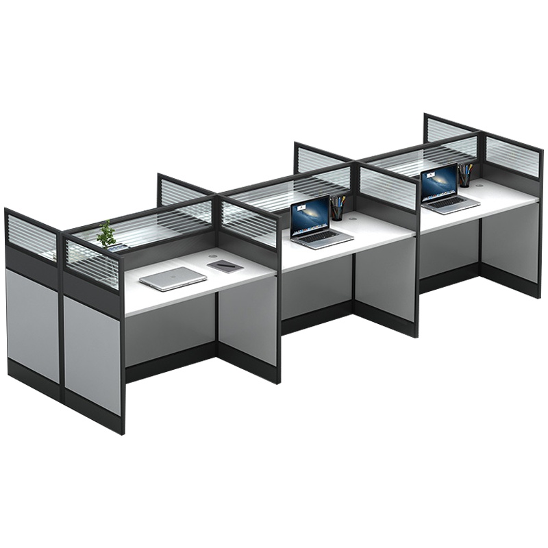 创世人 办公桌电脑桌办公家具简约屏风卡座员工位职员桌椅组合屏风隔断工位桌