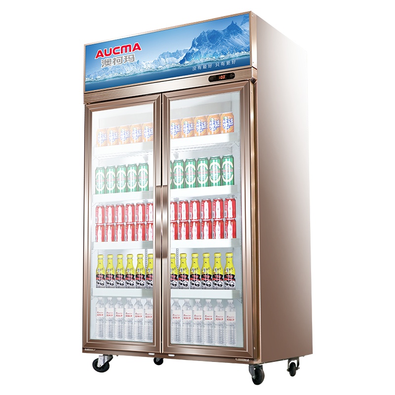 澳柯玛(AUCMA) 展示柜LSC-660D 632升商用双门冷藏展示柜立式商用保鲜柜饮料冰柜两双门蛋糕串串冰箱餐饮
