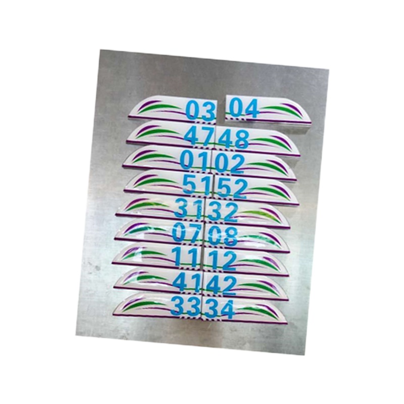 定制 压塑带磁铁电客车号码牌内容定制尺寸长120mm,宽33mm,厚8m