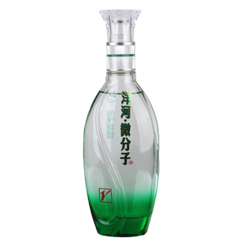 洋河 微分子白酒小v 43.8度 500ml*4瓶整箱装白酒 SQ