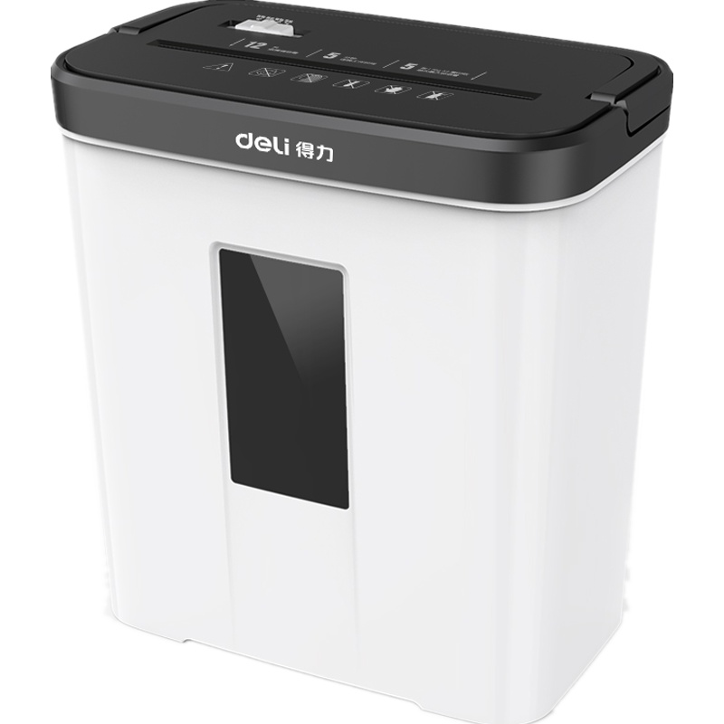 得力(deli) 9939碎纸机 4级保密小型粉碎机 12L办公碎纸机