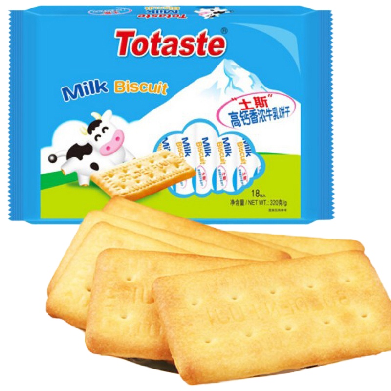 土斯 高钙香浓牛乳饼干 360g