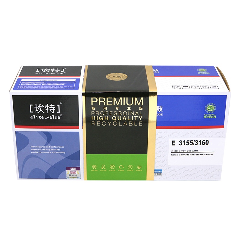 埃特(elite_value) E 3155/3160 一体式硒鼓,打印量2300 (单位:盒)黑色