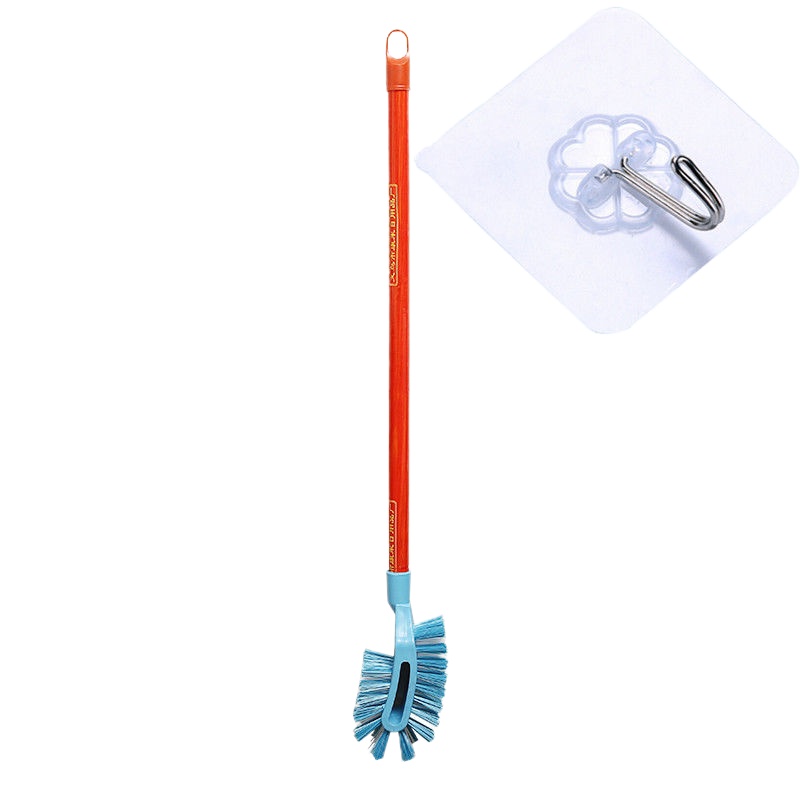 1个双面+1个挂钩 (1-4个装)家用马桶刷洁厕刷卫生间长柄洗厕刷木柄马桶清洁刷