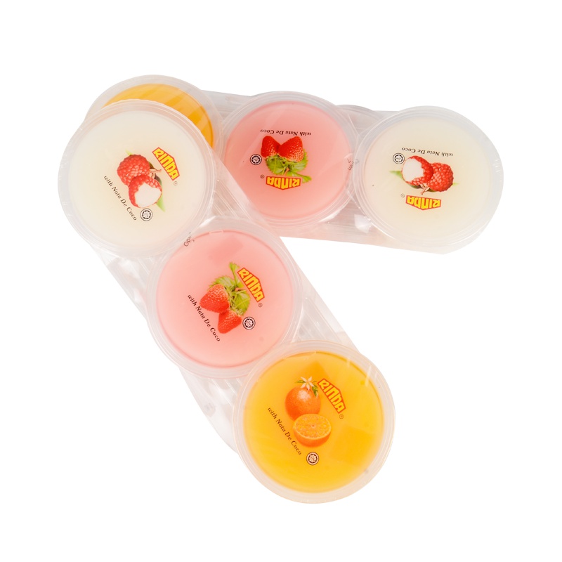 马来西亚原装进口 多果味椰纤果冻 果肉布丁 80g*3 乳酸果冻 零食小吃 果味果冻 多种口味休闲零食