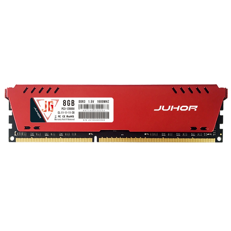 JUHOR 玖合精工 DDR3 1600 8g 台式机内存 散热马甲