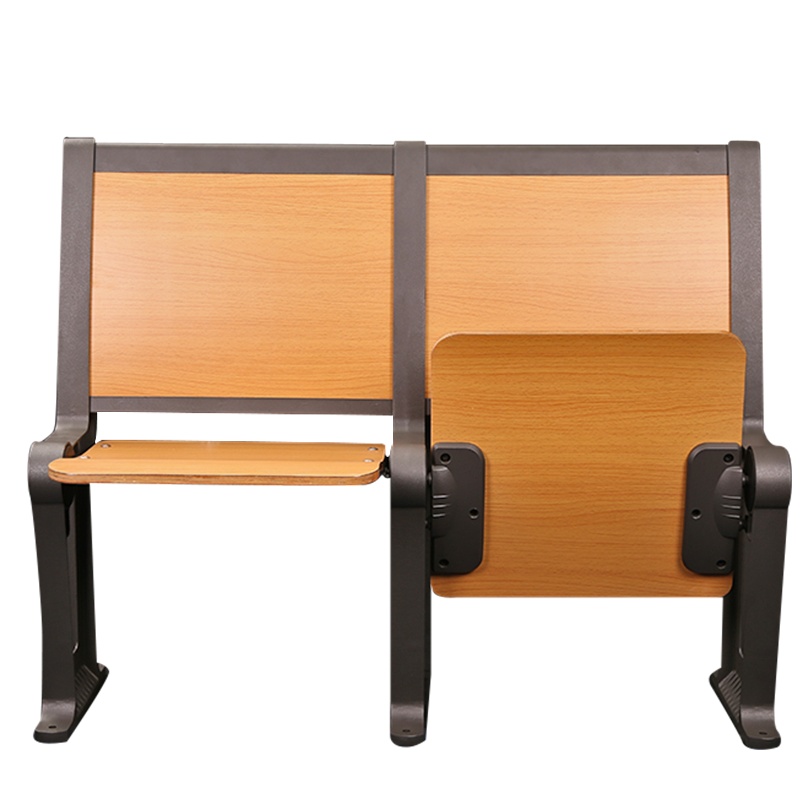 [红心家居]公共阶梯课桌椅可折叠自动回弹书桌椅礼堂椅
