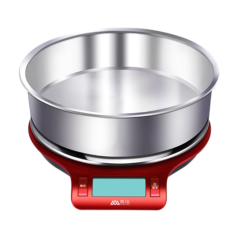 香山厨房秤 0.1g家用电子秤高精准烘焙克秤食物秤 EK813-银色 带不锈钢载物盘