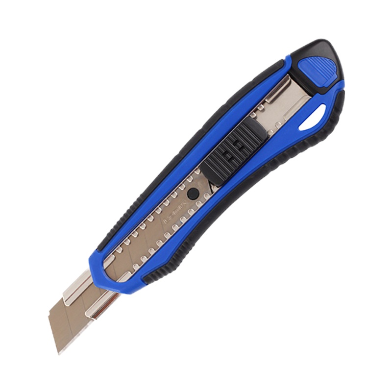 齐心(comix)XSW B2834 舒适自锁美工刀 18mm(12把装) 配色