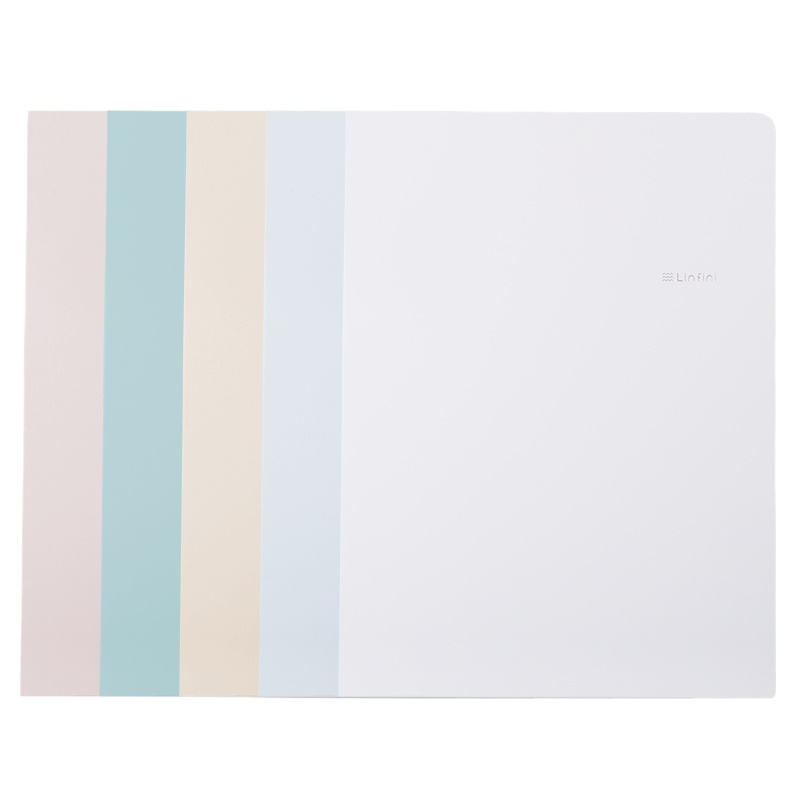 得力72454纸质文件套素雅学生试卷夹资料套 办公保护套5个/包