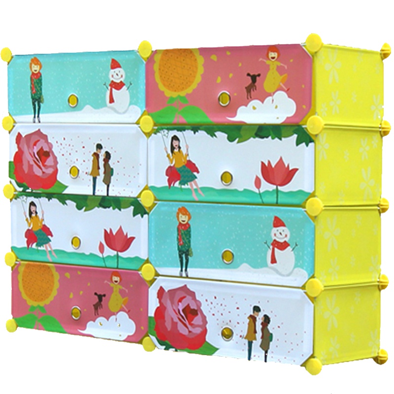 邦禾 收纳柜储物柜 简易鞋柜 树脂收纳箱 抽屉柜 鞋架 玩具收纳