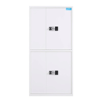 峦盾 通体双节GB指纹柜电子密码锁保密柜密码锁存储存放国宝保密柜办公铁皮柜档案文件柜锁加厚办公柜储物矮柜