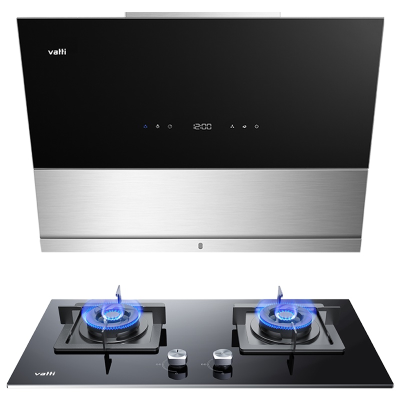 华帝(vatti)i11091+i10055B 21立方侧吸式抽油烟机燃气灶具 高频自动洗 4.2大火力 烟灶套装液化气