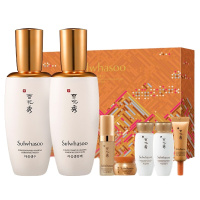 雪花秀(Sulwhasoo)人参套装滋盈水乳护肤套装 滋肌本套盒 俩件套 平衡水油滋润 人参水乳2件+5小样套装