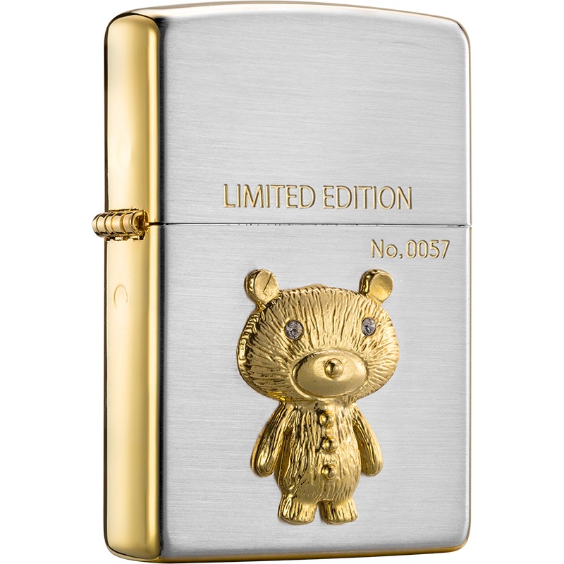 zippo芝宝打火机美国原装ZIPPO防风煤油打火机之宝站立的小熊ZBT-3-154a