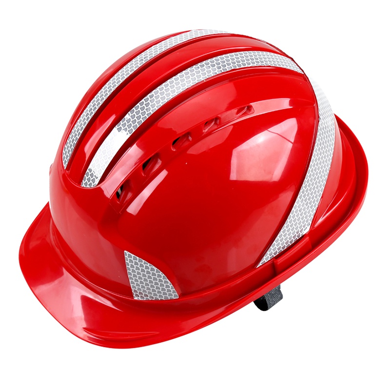 赛拓(SANTO)五筋荧光透气工地安全帽 红色*10个 支持印制LOGO 20顶起印1973-1红/黄/蓝/白/橙可选