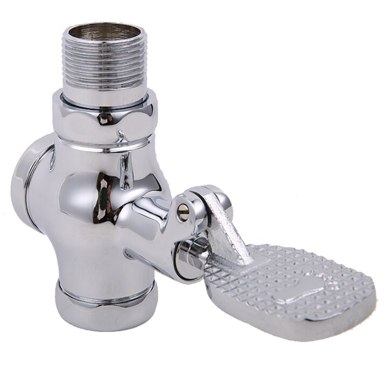 永瓷卫浴 冲水阀 四通脚踏延时自闭式冲洗阀 大便冲洗器 YC89102