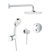 德国-高仪(GROHE)暗装恒温花洒嵌入式面板200mm顶喷淋浴花洒