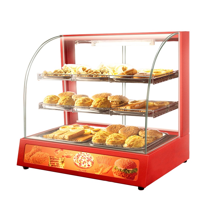 猛世保温展示柜商用保温柜食品加热蛋挞汉堡熟食炸鸡面包小型台式 950mm长