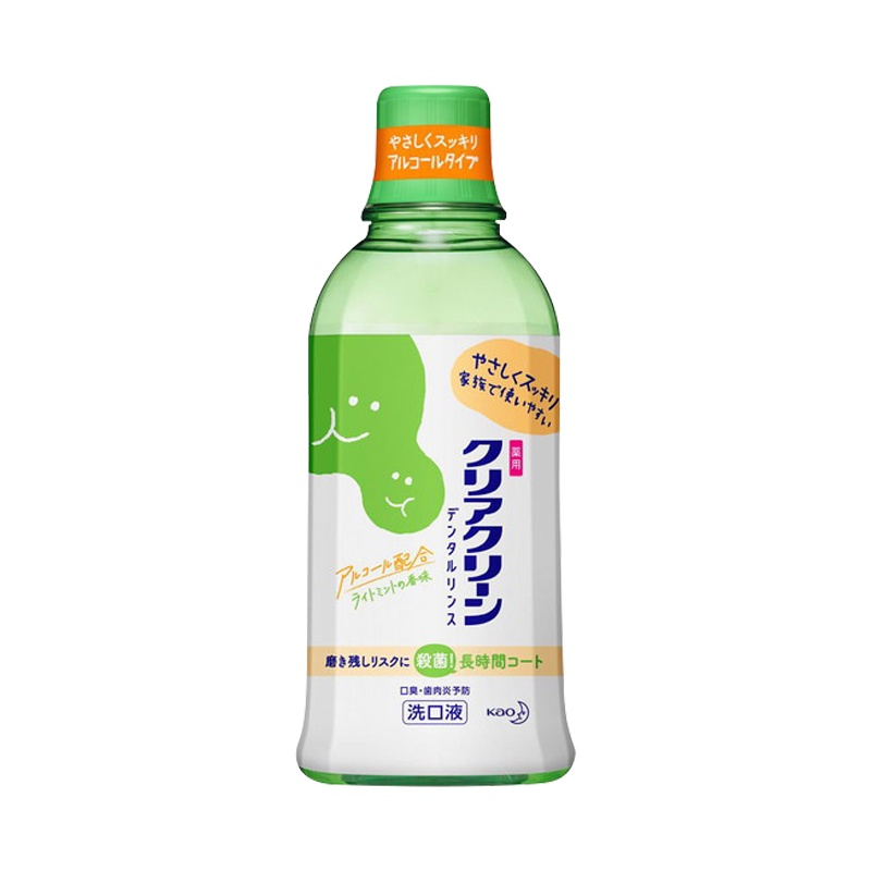 KAO花王clear clean清洁牙齿除牙菌漱口水酒精型600ml/瓶