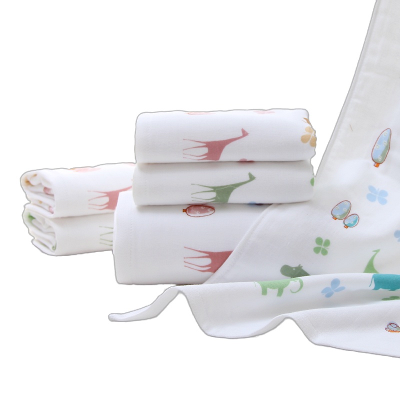 HOYO 毛浴3条装套装 毛巾浴巾布艺印河马(毛巾*2+浴巾*1)