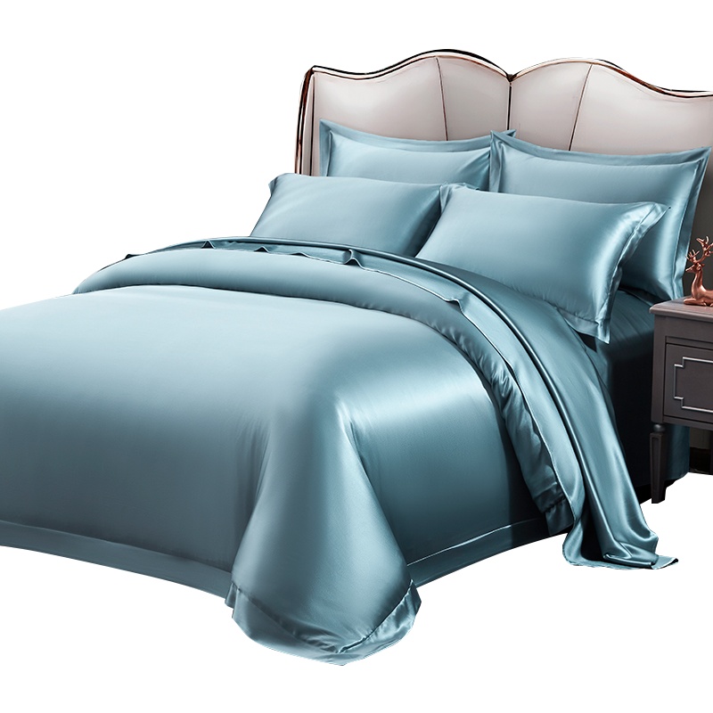 丝煌30姆米真丝四件套100%桑蚕丝绸被套床单床笠轻奢床上用品定做