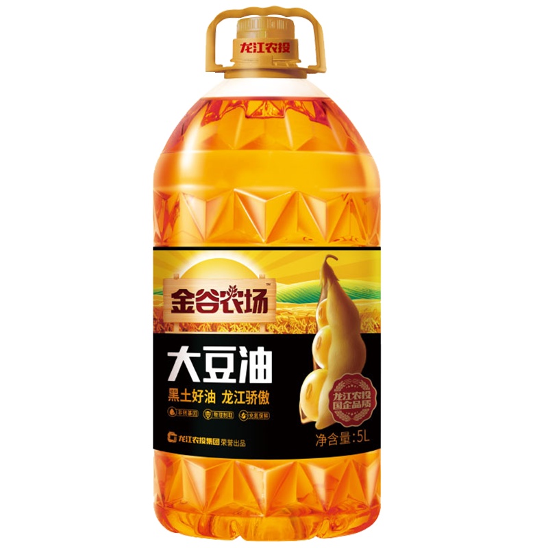 金谷农场 食用油 非转基因 风味三级 大豆油 5L