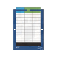 HUMANFUN HE701-305CSG 办公区指示牌 1片/盒 蓝白色