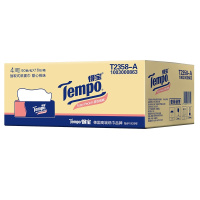 得宝(Tempo) 浅桃味抽纸 4层90抽*16包纸巾(整箱销售)(新老包装交替发货)
