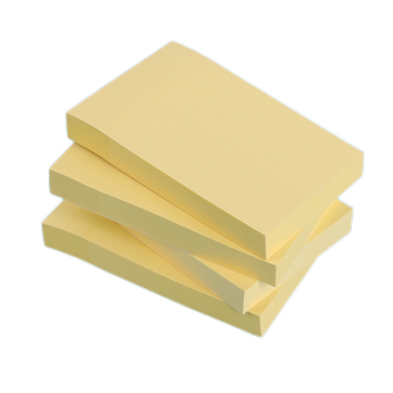 优必利 简约便利贴 黄色记事贴便签纸N次贴76*50mm 100页/本 10本装 3351-10