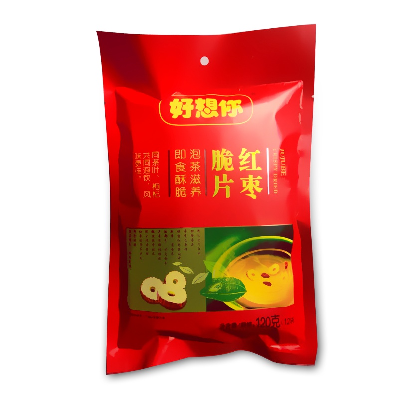 好想你红枣干脆片120g袋 河南特产休闲零食无核枣片干枣子零食