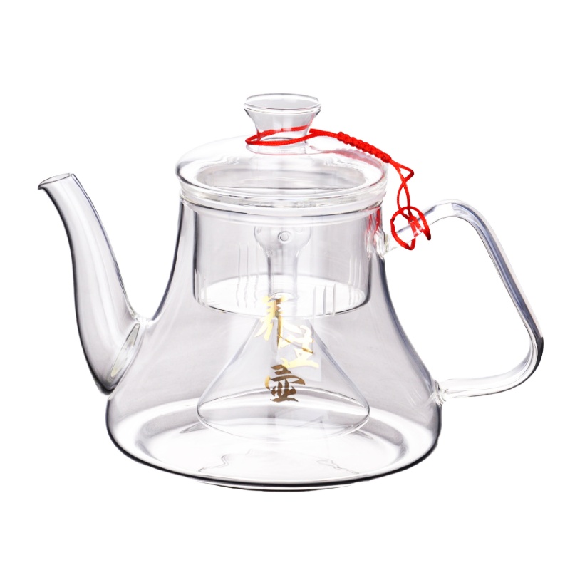 凡歌人工吹制无铅高硼硅养生壶耐高低温健康蒸茶壶