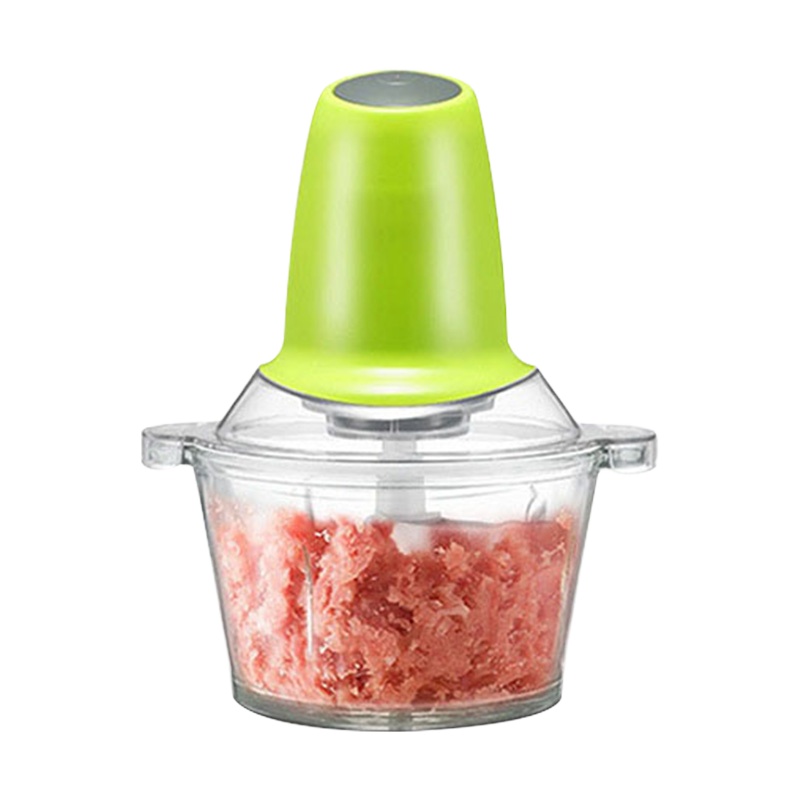 伊米哆绞肉机家用搅拌机电动小型切菜机绞馅机2L大容量多功能料理机加厚玻璃杯单档[需要不锈钢碗的联系客服]