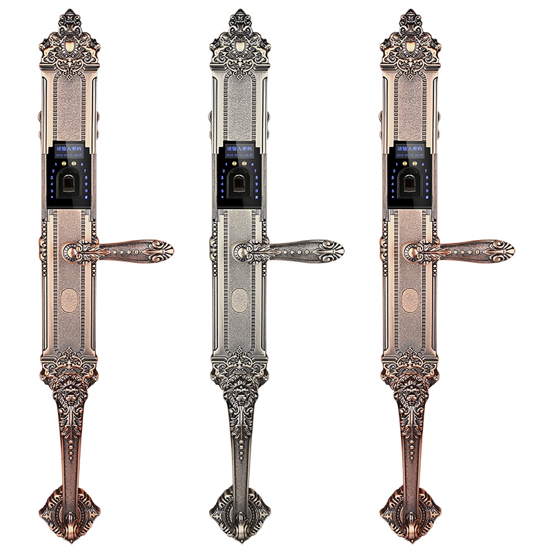 劲圣盾智能锁户外密码锁 防水 别墅大门欧式指纹锁门禁电子锁604