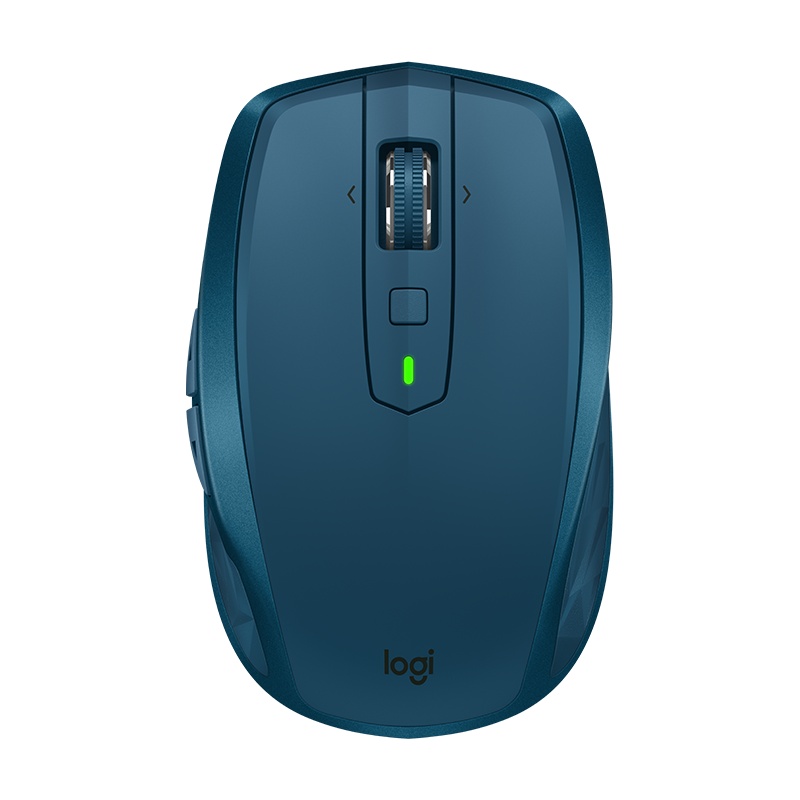 罗技(Logitech)MX Anywhere2S无线蓝牙光电鼠标USB台式机笔记本办公游戏跨屏传输双模式连接-睿智蓝