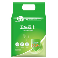 百邻[苏宁自有品牌]卫生湿巾10片*3包单提*5提 小箱装
