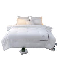 北极绒(Bejirog)家纺 轻奢五星级酒店风灯芯绒纯色短绒仿鹅绒纤维透气透气单双人居家被子被芯冬被
