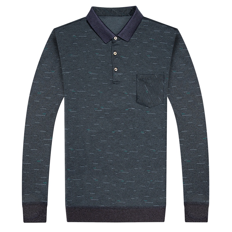 卡帝乐鳄鱼长袖T恤男2019秋季新品翻领印花宽松薄款打底衫BDBL803T