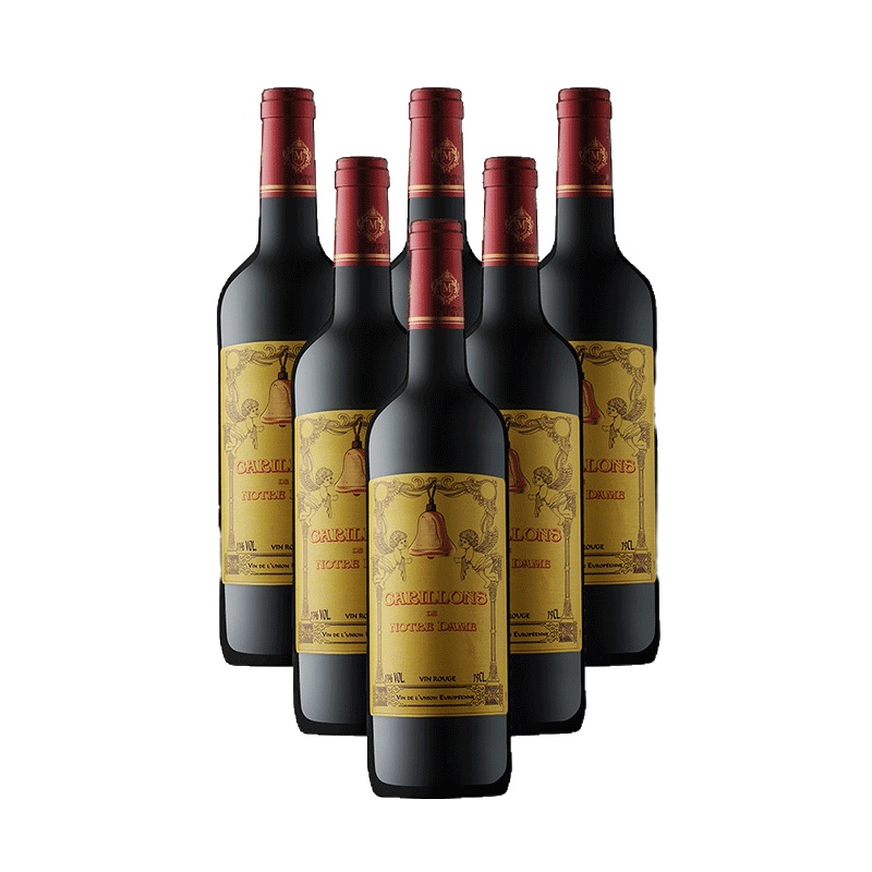 法国进口黛梦德DAMIEN CLARENCE 科乐曼金铃铛干红葡萄酒 750ml 红酒13%vol. VCE级别 x6支