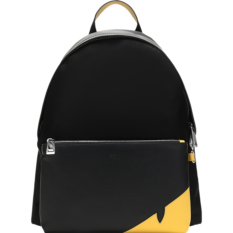 FENDI 男士织物配皮大号背包双肩包 7VZ042 A9ZB