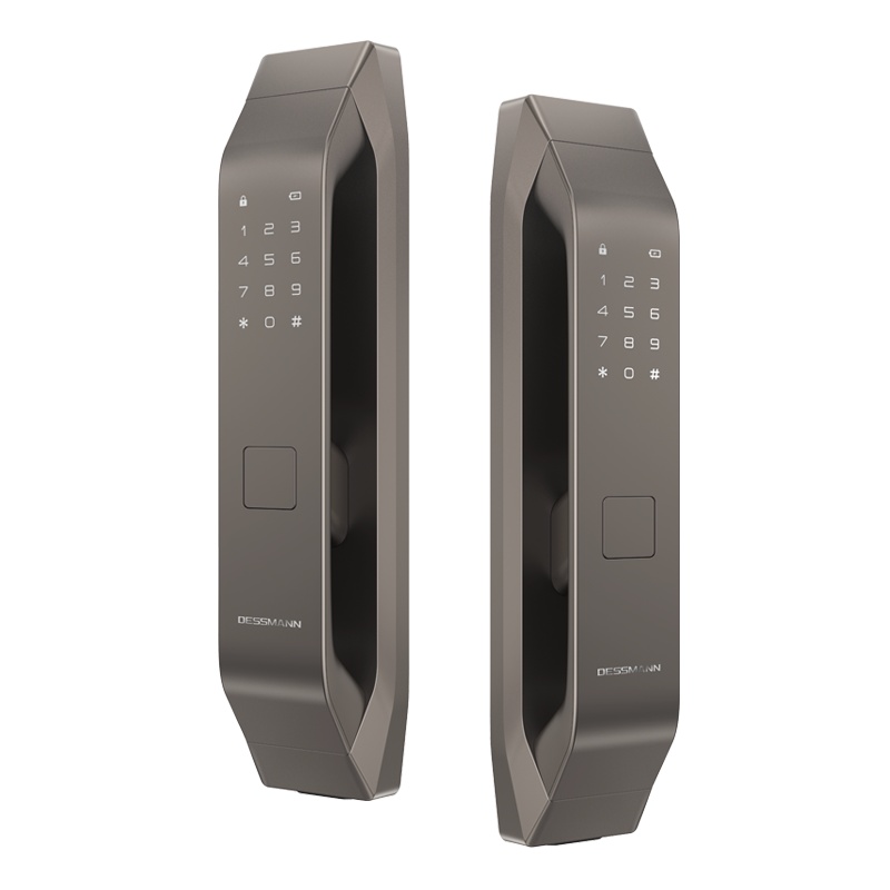 德施曼指纹锁密码锁全自动智能锁 电子门锁家用防盗门智能锁Q5P高端黑