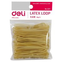 得力3211橡皮筋办公用品捆线牛皮筋财务乳胶圈色橡皮圈 2袋装