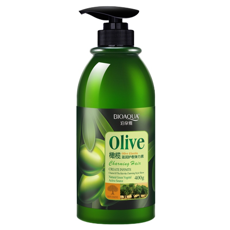 泊泉雅橄榄滋润保湿护卷弹力素400g卷发专用定型蓬松头发造型护发