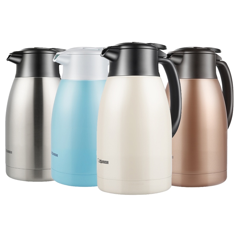 象印(ZO JIRUSHI) 不锈钢真空保温壶SH-HT15C大容量家用保温瓶热水瓶暖壶咖啡壶办公水壶 1.5L水蓝色